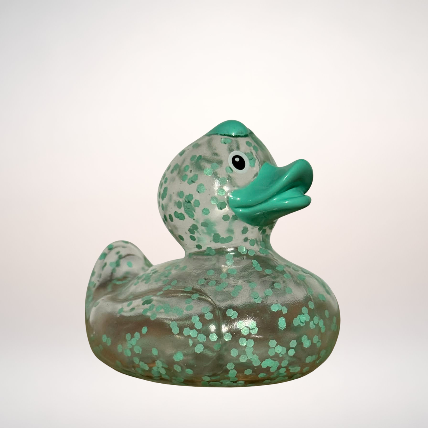 Mint Green Glitter Duck