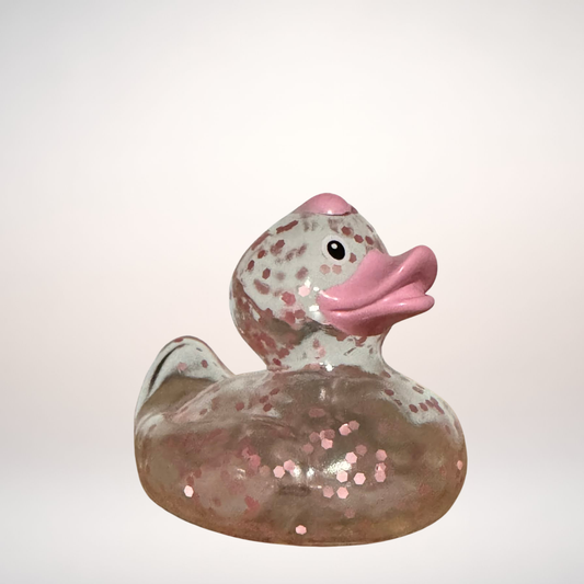 Pink Glitter Duck